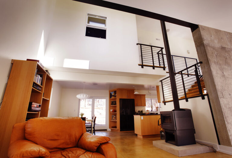 View to Kitchen, Stairs and Upper Atrium